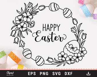 Download Easter Wreath Svg Etsy