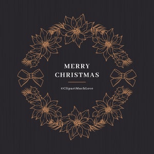 Weihnachtskranz SVG Weihnachts clipart Weihnachtszweig SVG | Etsy