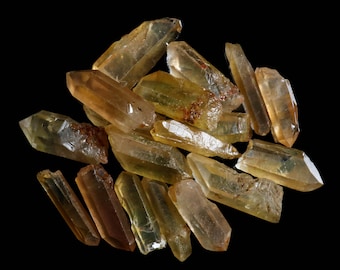 Tangerine Quartz Points Raw