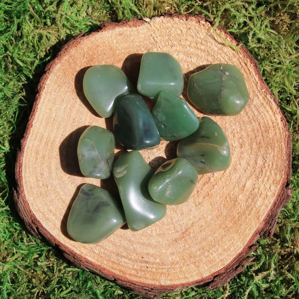 Green Chalcedony Tumbled