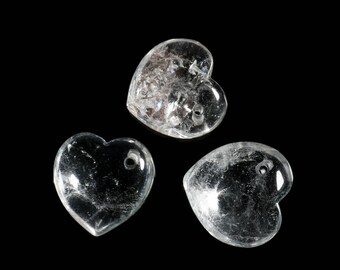 Clear Quartz Small Hearts*