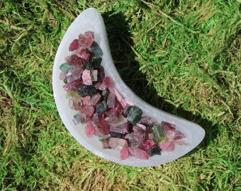 Pink and Green Tourmaline Raw Pieces Translucent TINY TINY PIECES*