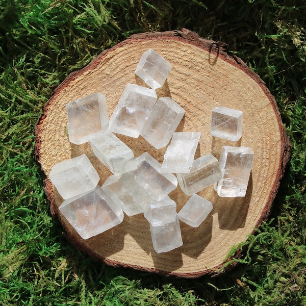 Icelandic Spar Calcite Small Side of Medium Raw