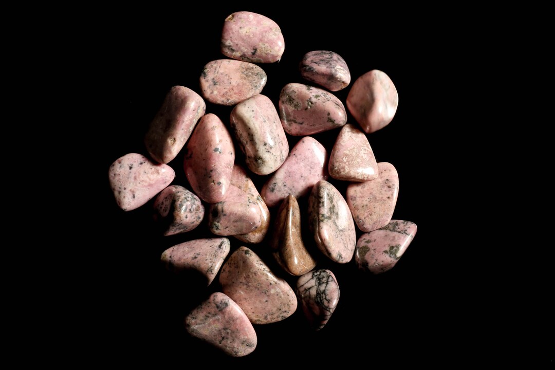 Russian Rhodonite Tumbled - Etsy
