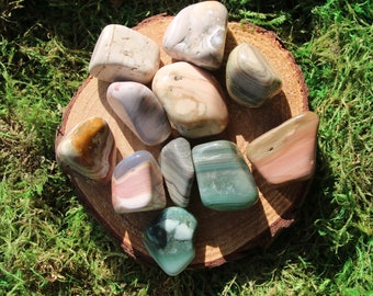 Saturn Chalcedony Tumbled and Polished