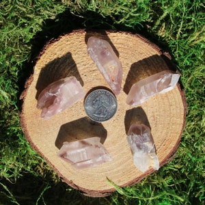 Lithium Included Quartz Raw Points #F-J