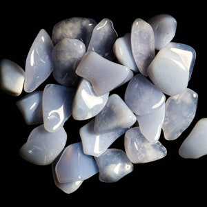 Blue Chalcedony Tumbled