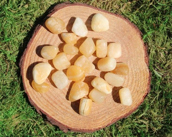 Yellow Aragonite Tumbled
