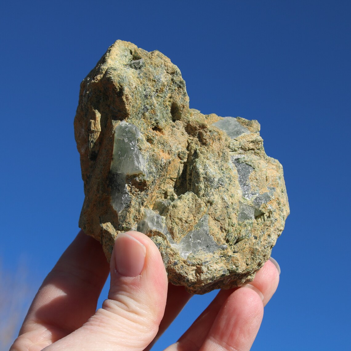 Epidote Raw With Clear Quartz A - Etsy