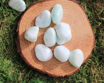 Light Blue Aragonite Tumbled