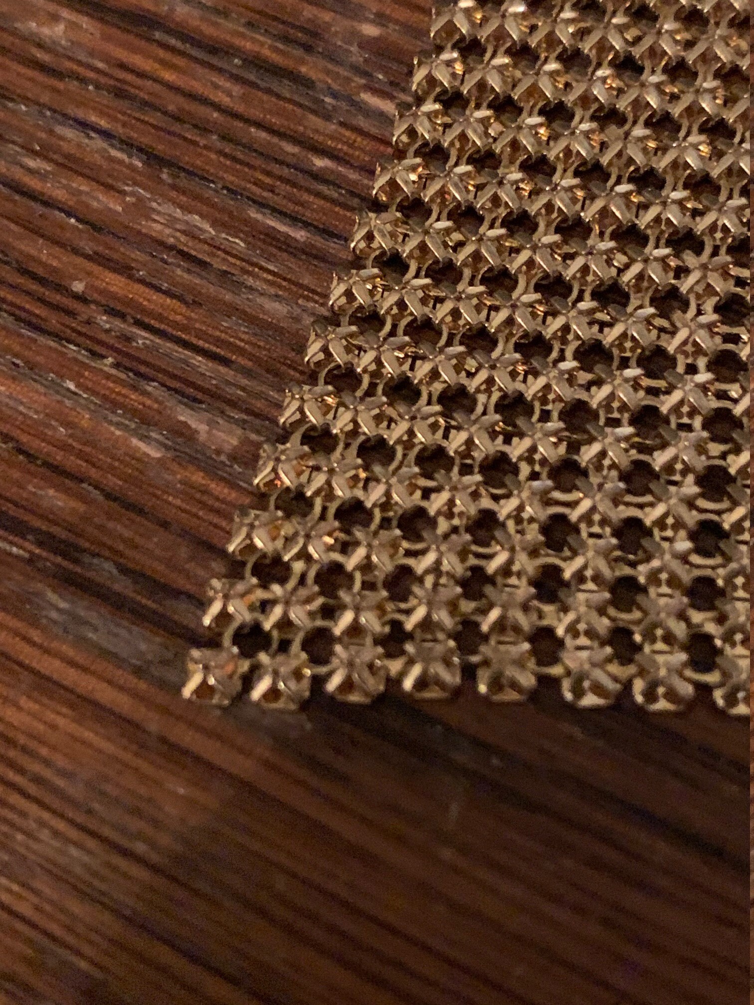 Vintage Goldtoned Chainmail Necklace Etsy UK