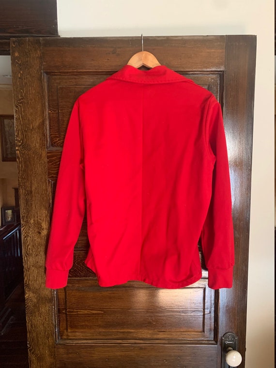 Vintage Red Warm-up Jacket - image 2