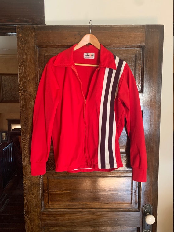 Vintage Red Warm-up Jacket
