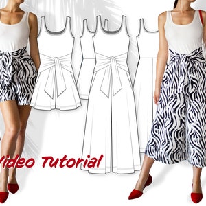 Sewing pattern | overall jumpsuit Sophie | E-Book | size XXS-XL | pdf-download | with video tutorial | sew your own summer trends