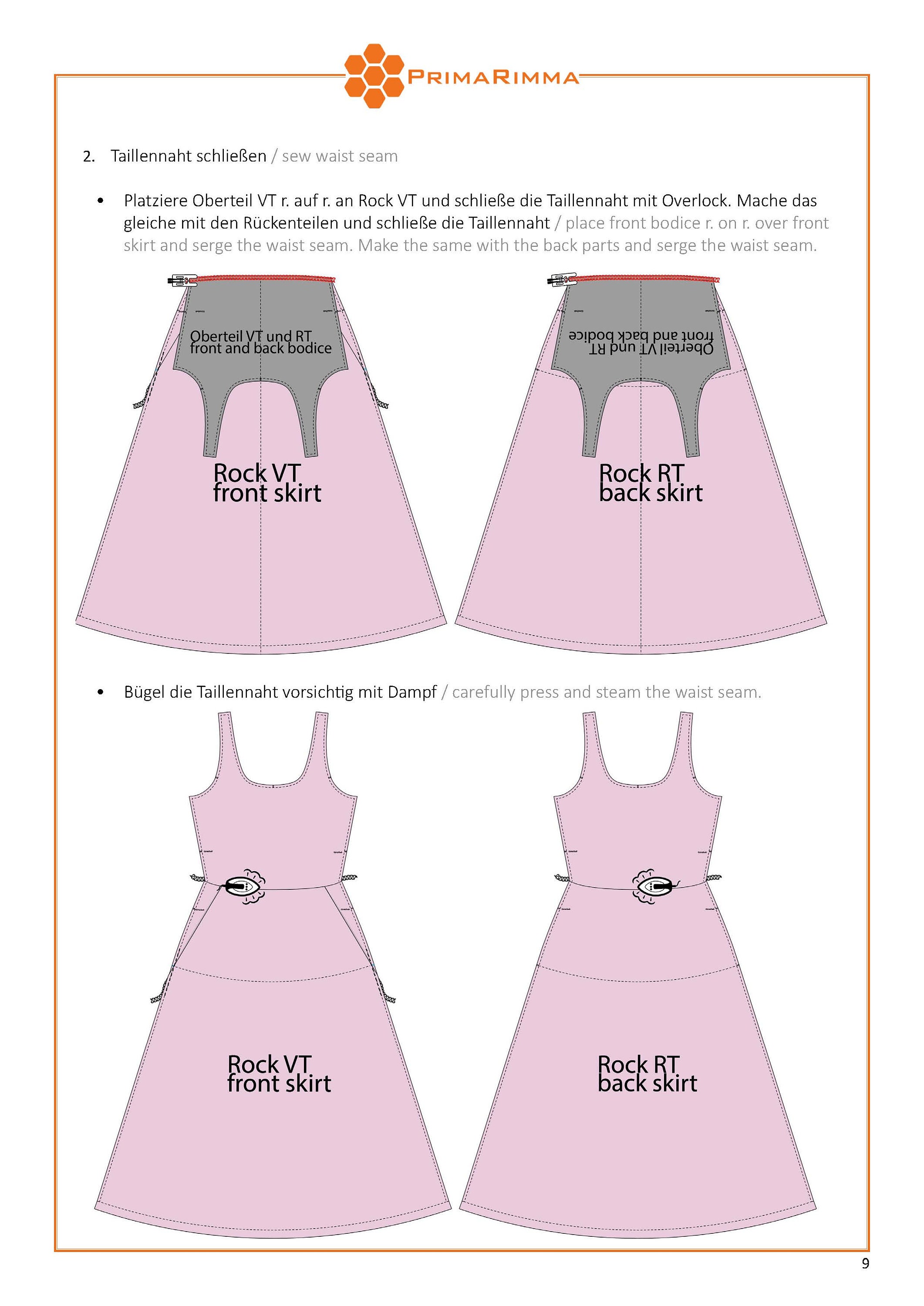 Sewing Pattern Jersey Dress Sophie Ebook Size XXSXL Etsy