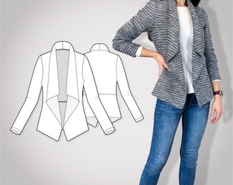 Sewing pattern | jacket Viola | E-Book | size XXS-XL | pdf-download | with sewing instructions | sew your own trends