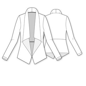Sewing Pattern Jacket Viola E-book Size XXS-XL Pdf-download With Sewing ...