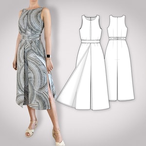 Schnittmuster | Overall Samanta | E-Book | Größen 34-44 | PDF sofort Download | mit Nähanleitung | Jumpsuit