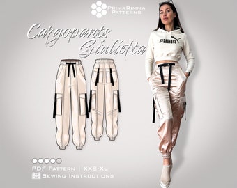 Sewing pattern | Cargopants Giulietta | E-Book | size XXS-XL | pdf download | with sewing instructions