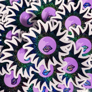 Glitter Sun Vinyl Sticker | Sun Vinyl Sticker | Glitter Sticker | Vinyl Sticker | Weatherproof Sticker |Waterproof Sticker