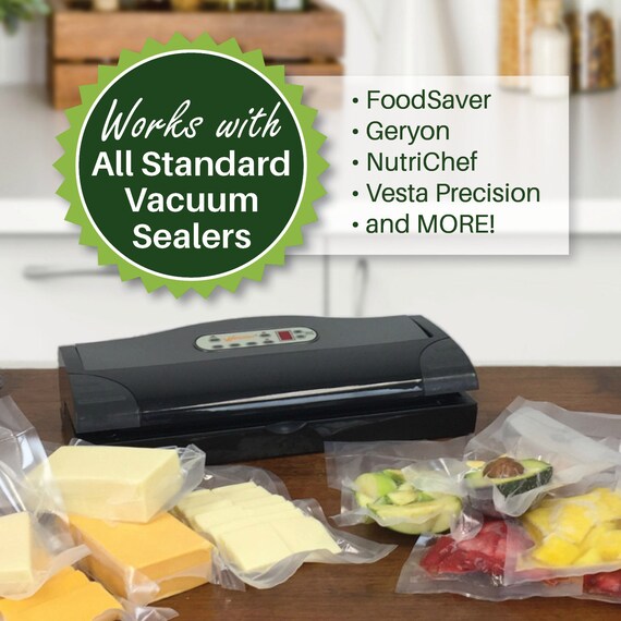 FoodVacBags 15 x 18 Clear Jumbo Vacuum Sealer Bags 