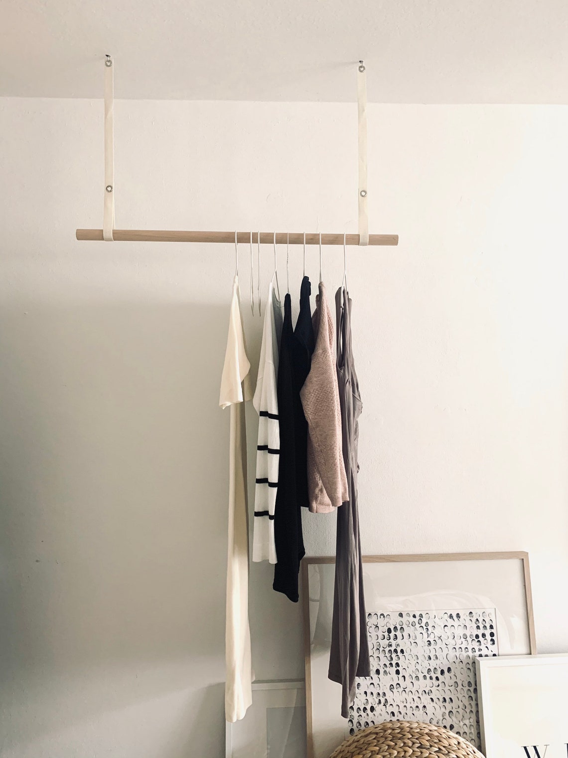 Garderobe IP9 Kleiderstange aus Holz Kleiderstange zur | Etsy