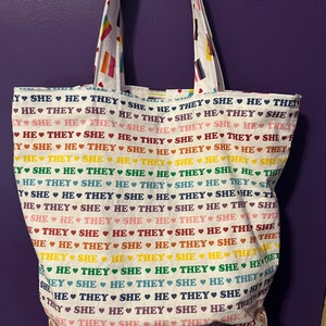 LQBTQ inclusive tote bag
