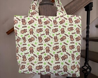 Bolso de tela con diseño de árbol parlante - tamaño para niños pequeños/tamaño bolsa de almuerzo