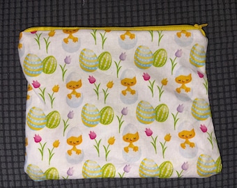 Easter egg chick  make up bag/ pencil pouch B