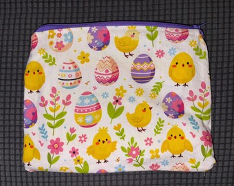 Easter  make up bag/ pencil pouch