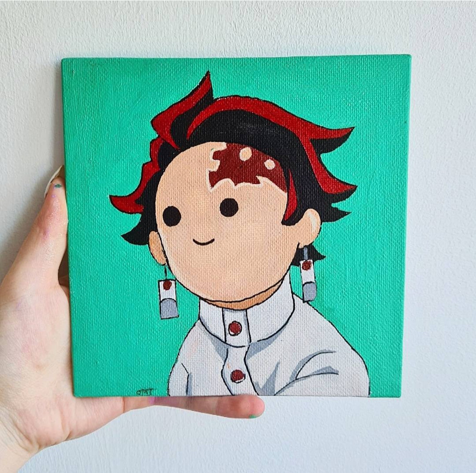 Tanjiro From Demon Slayer Anime Acrylic Glass Paintin vrogue.co