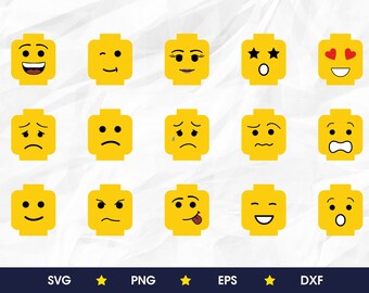 Lego Head Svg Etsy