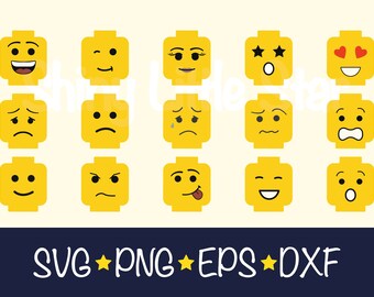 Download Free Lego Face Svg Etsy SVG Cut Files