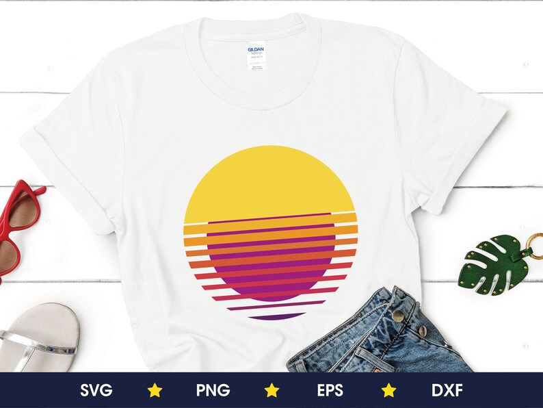 Download Retro sunset svg 1980 sunset svg vintage sunset svg 1980 ...