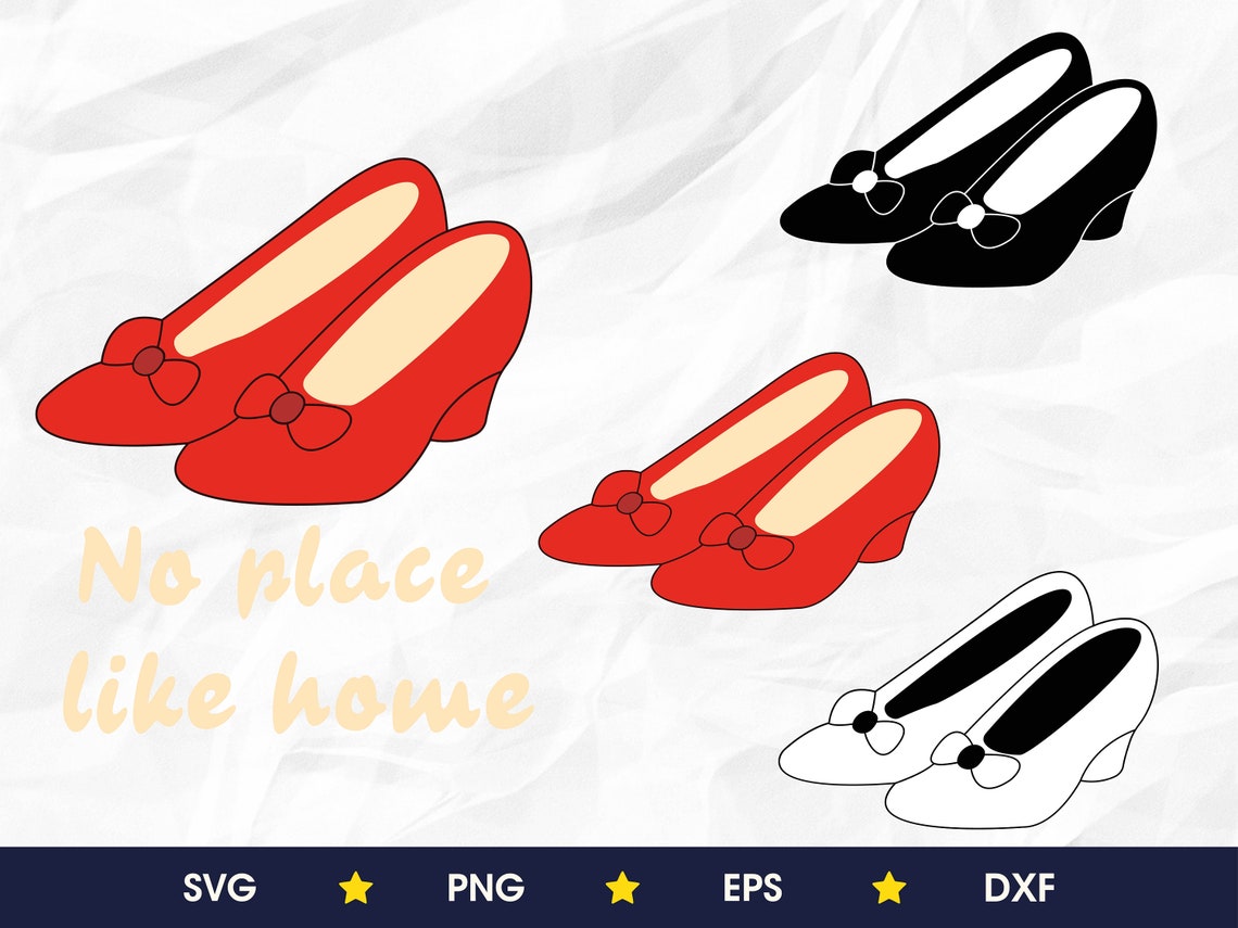 Dorothy shoes svg ruby slippers svg red shoes svg ruby Etsy