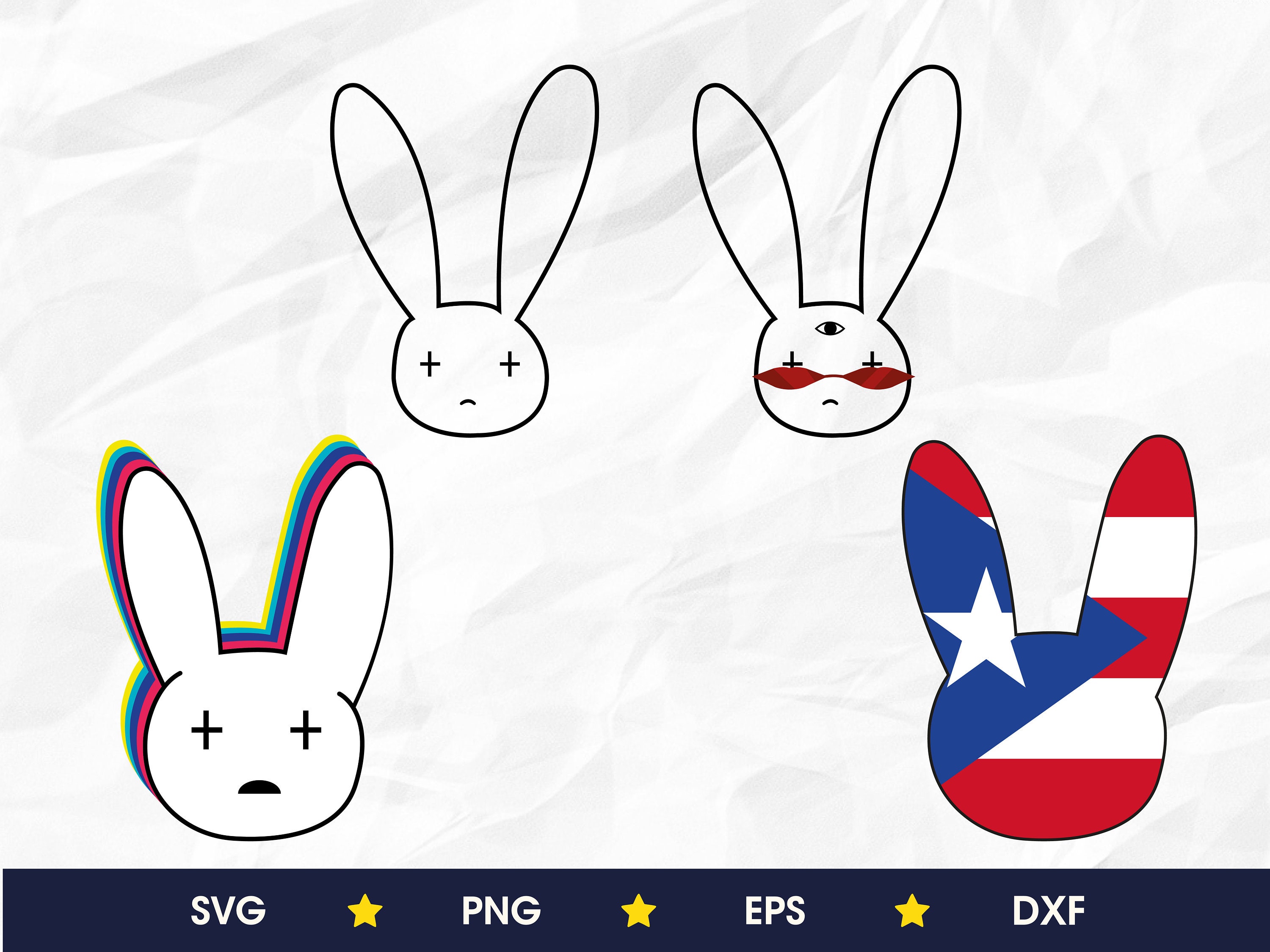 Download Bad Bunny Cricut Yhlqmdlg Svg