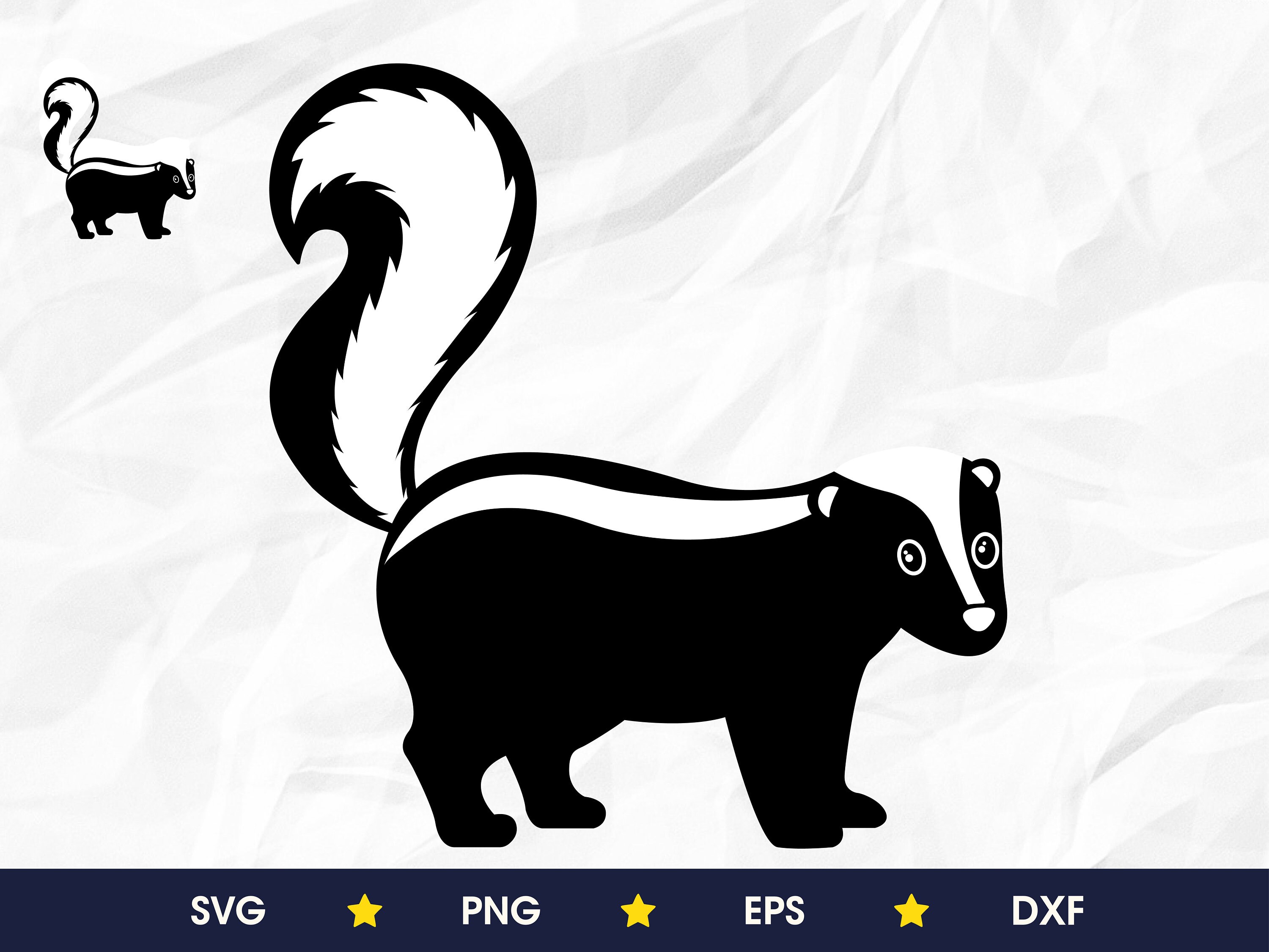Skunk svg skunk png skunk eps skunk dxf | Etsy