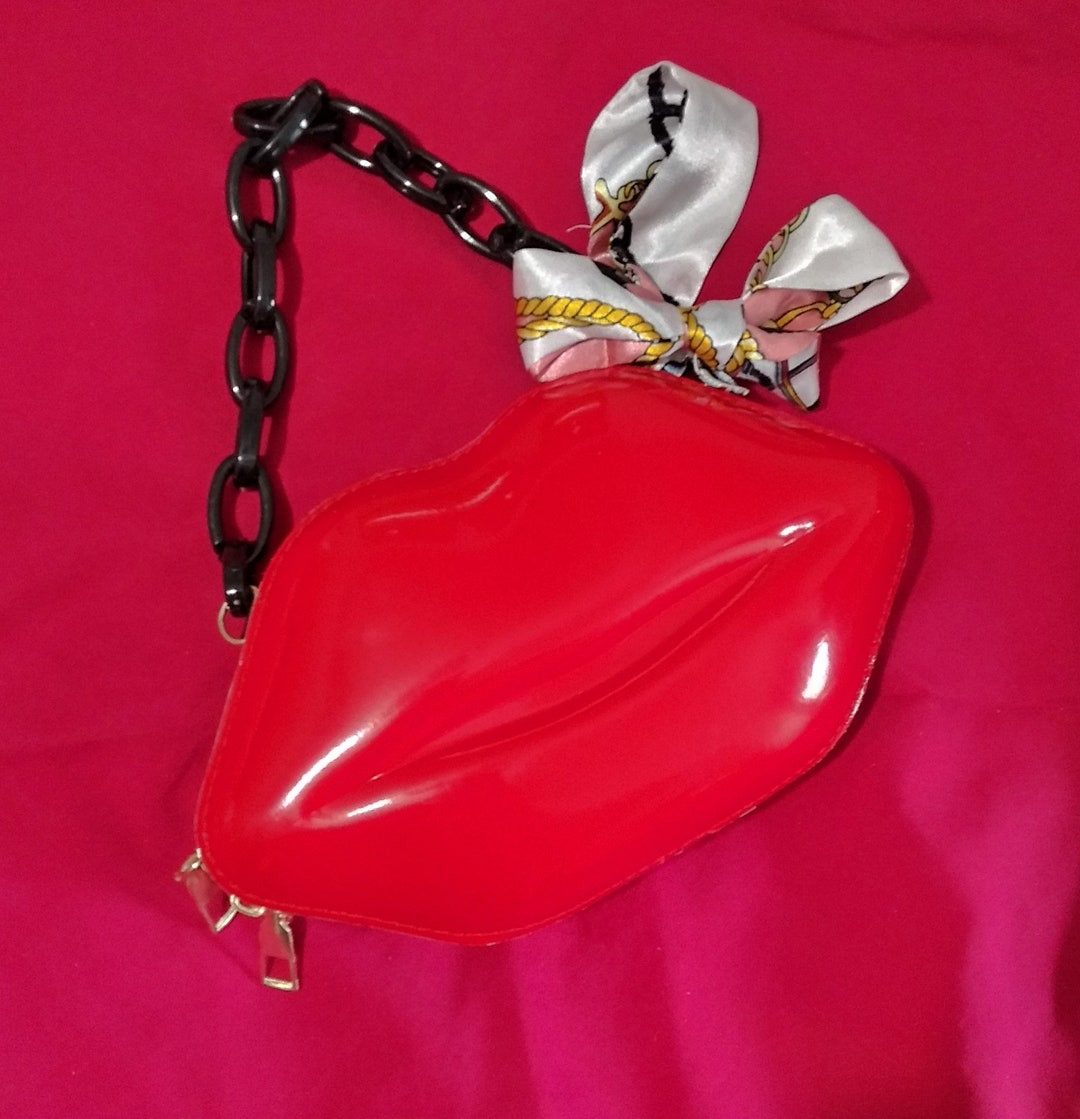 Red Lips Purse Etsy