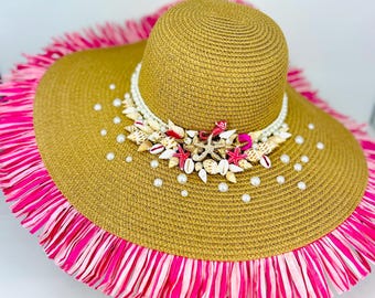 Cappello da sole floppy Pink Ocean Dream