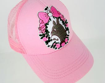 Cappellino da baseball rosa Totoro