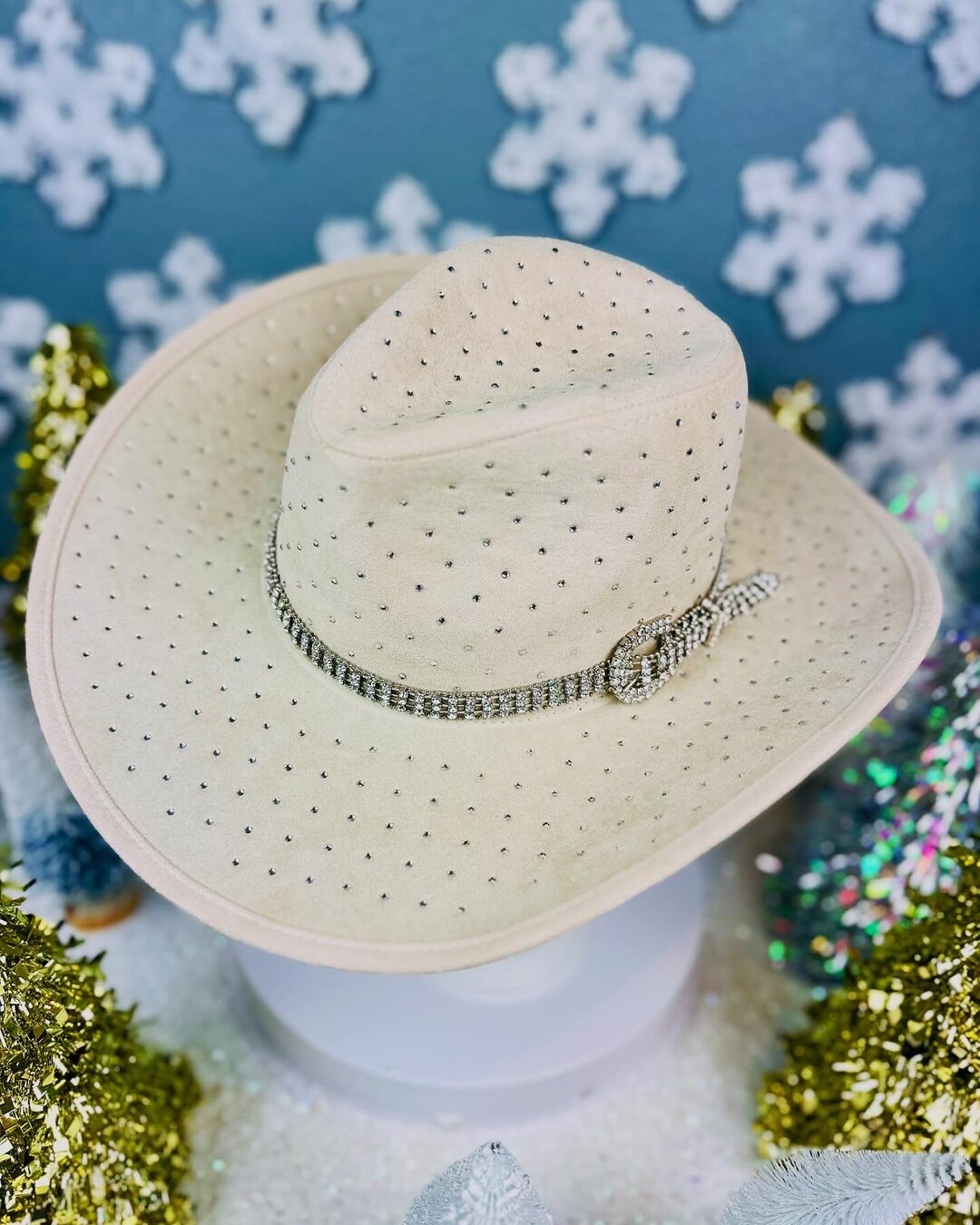Rhinestone Western Hat - Etsy