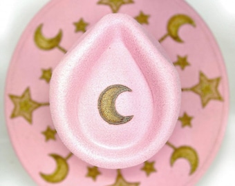 Cappello a tesa larga rosa celeste