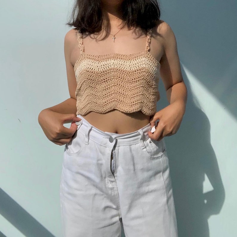 Crochet Top PDF Pattern Beginner Friendly Ripple Crop Top The Perfect Mindful Make Crochet Crop Top Festival Top image 7