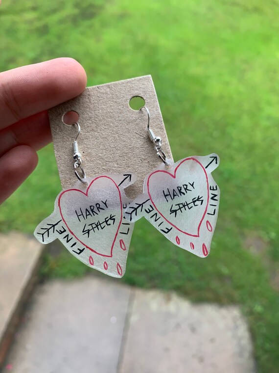 Harry Styles X Fine Line Logo Earrings Etsy Australia