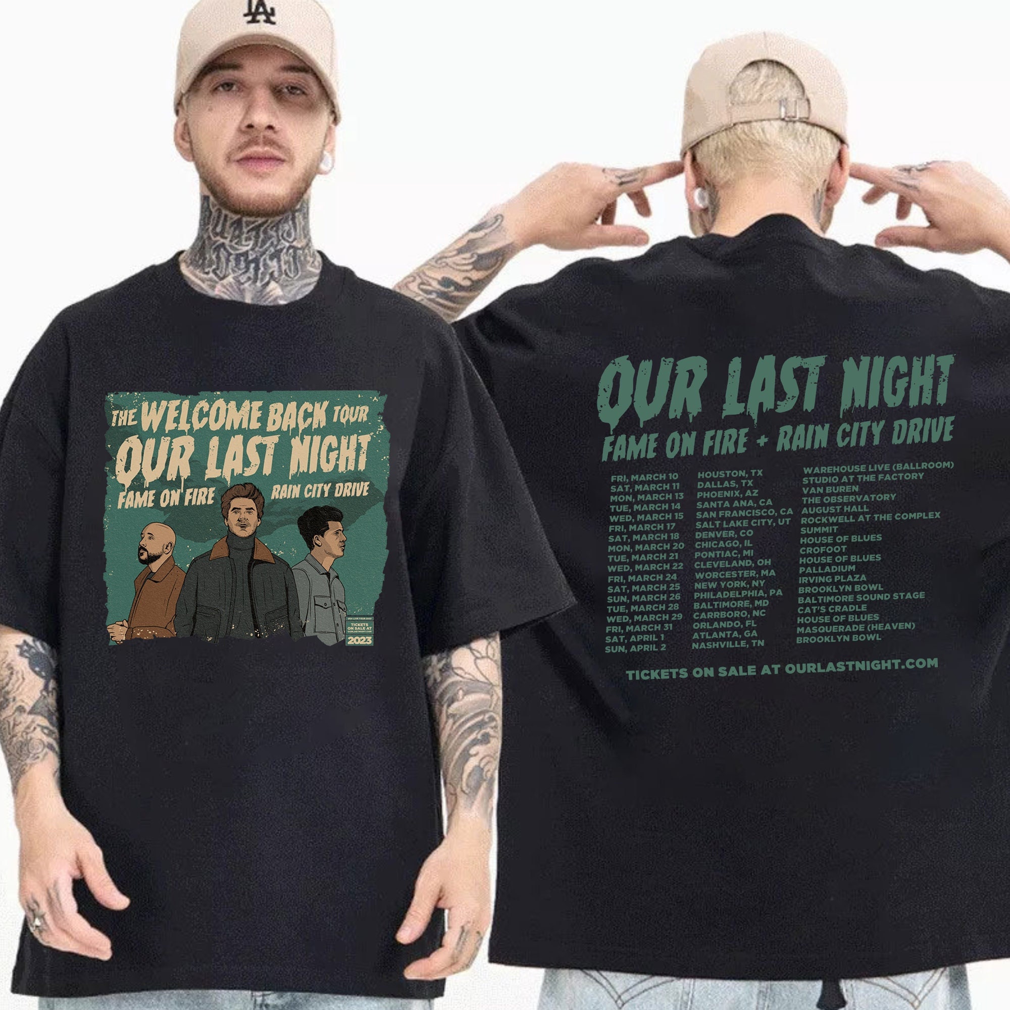 Our Last Night Band Tour 2023 Shirt, The Welcome Back Tour 2023 Shirt