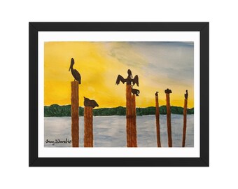Pelicans at St Johns Ferry Dock