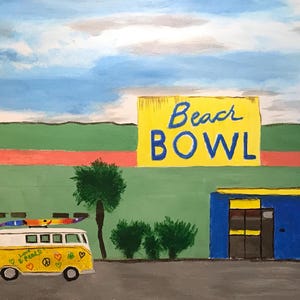 Cartes de correspondance Iconic Beach Bowl - 4 x 20 cm plates, dos blanc