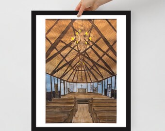 Inside Beaches Chapel - framed