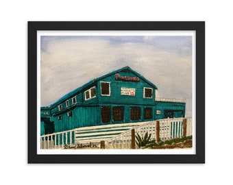 Parsons Restaurant - Iconic building no longer standing. - framed
