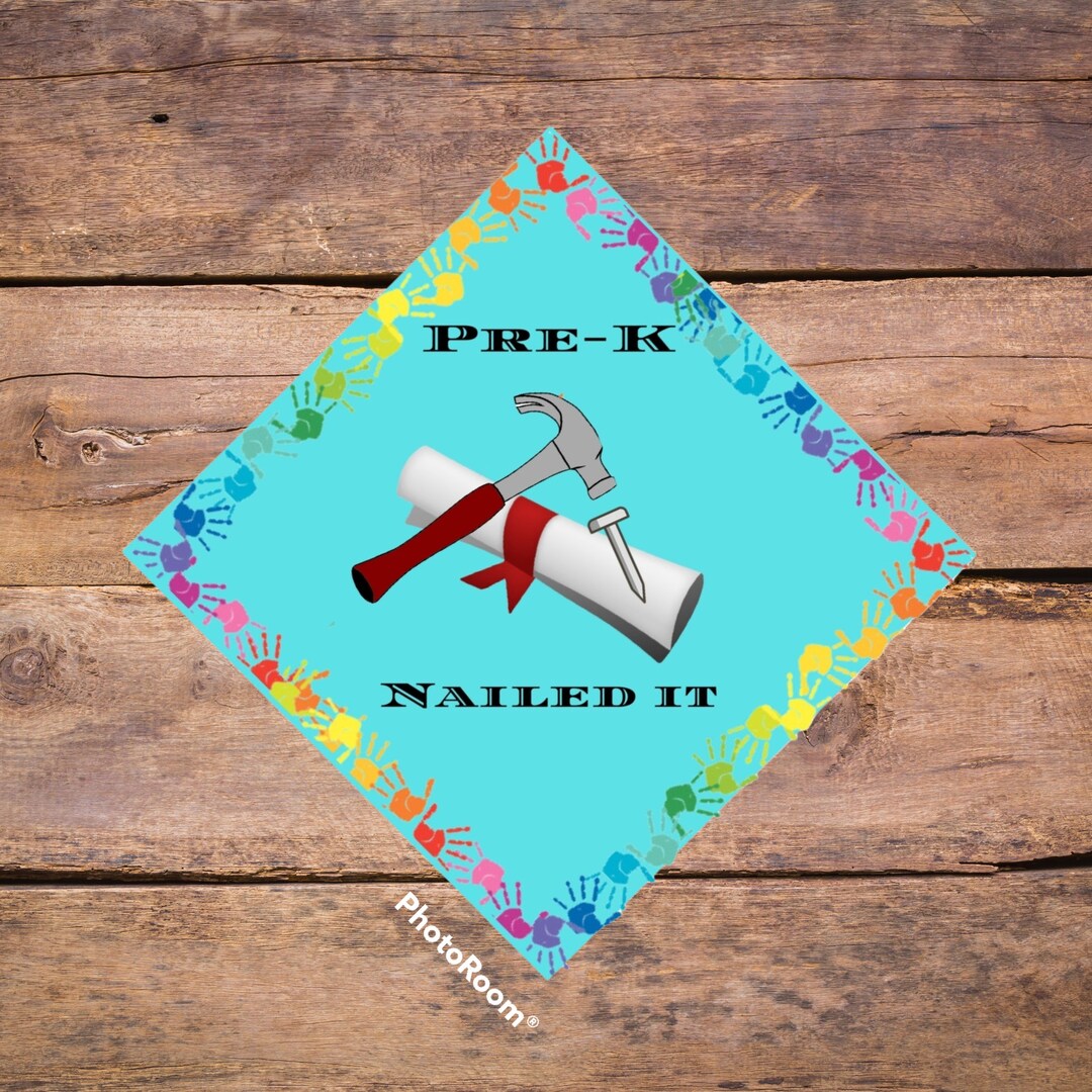 Personalized Graduation Cap Topper Download Printable Custom Kids Pre-k ...